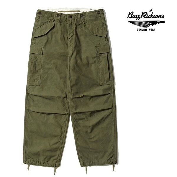 乐天商城 - バズリクソンズ/BUZZ RICKSON'S BR42529 TROUSERS, SHELL, FIELD, M-51 SHORT LENGTH ARMY TROUSERS U.S. ARMY パンツ ボトムス オリーブ グリーン OLIVE コットン コットンサテン地 メンズ【送料無料】