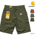 カーハート/carhartt 104727 RUGGED FLEX RELAXED FIT RIPSTOP CARGO WORK SHORT カジュアル メンズ ハーフパンツ 短パン 半パン カーゴ ワークパンツ ボトムス アウトドア