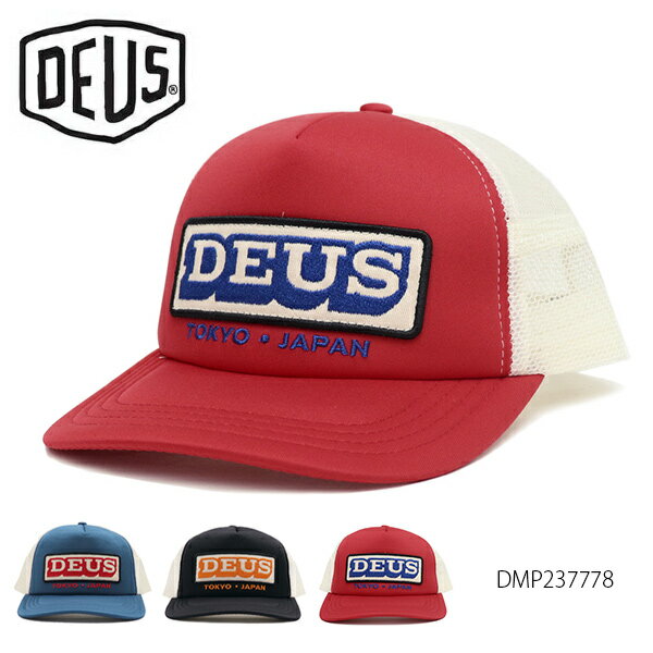 デウスエクスマキナ/DEUS EX MACHINA DMP237778 REDLINE TRUCKER メッシュ キャップ スケボー ストリート 帽子 メンズ レディース メッシュトラッカー BLACK NAVY【あす楽】【送料無料】