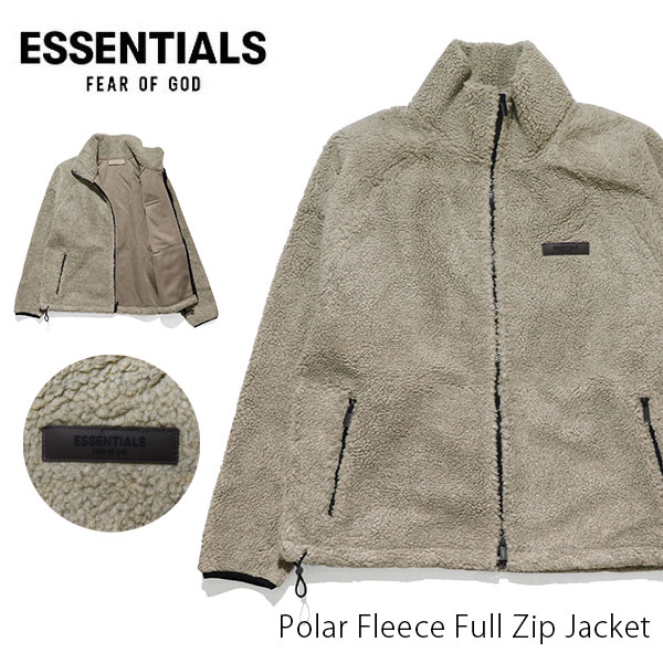 FOG ESSENTIALS/エッセンシャルズ Polar Fleece Full Zip Jacket フリース ジャケット ポーラーフリース フルジップ ジッパー 羽織り もこもこ 正規品 トップス 長袖 メンズ エフオージー ユニセックス 人気 ダークオートミール Dark Oatmeal【あす楽】【送料無料】