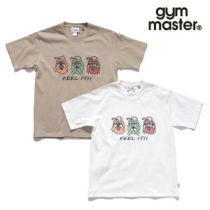 ジムマスター/gym master G521792 7.4oz FEEL IT!刺繍Tee Tシャツ 半袖 コットン100% 綿 トップス ユニセックス メンズ レディース ホワイト 01 ベージュ 31 Mサイズ Lサイズ ドラマ 人事の人見 松田元太着用【ネコポス発送】