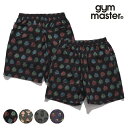 ジムマスター/gym master G533707 UL-GRIDハッピーペイントショーツ ショートパンツ ユニセックス メンズ レディース 総柄パンツ ショーツ 短パン セットアップ 超軽量 UVカット 通気性 速乾性 ポップ 海 キャンプ【ネコポス発送】