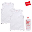 ヘインズ/HANES HW5317 ウィメンズ ジャパンフィット【2枚組】スリーブレスTシャツ 5.3oz 25SS Japan Fit for HER コット...