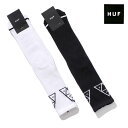 ハフ/HUF SK00740 SET TT CREW SOCK クルーソックス ロゴ メンズ 靴下 ロングソックス ロング丈 ワンサイズ フリーサイズ アウトドア ストリート スケーター スケボー スニーカー WHITE BLACK ホワイト ブラック【ネコポス発送】(4)