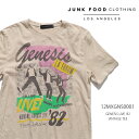 ジャンクフード クロージング/JUNK FOOD CLOTHING 12MXGNS0001 GENESIS LIVE 039 82 VINTAGE TEE 半袖 Tシャツ コットン ロゴ プリント メンズ レディース バーチ Birch ロックTEE 正規品 アメカジ【ネコポス発送】