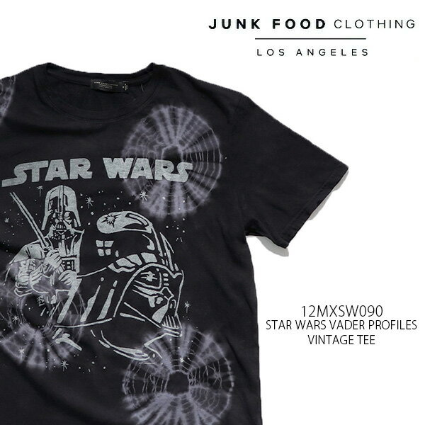 ジャンクフード クロージング/JUNK FOOD CLOTHING 12MXSW090 STAR WARS VADER PROFILES VINTAGE TEE 半袖 Tシャツ コットン ロゴ プリント メンズ レディース Tie Dye スターウォーズ アメカジ【ネコポス発送】