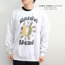 ジャンクフード クロージング/JUNK FOOD CLOTHING 12UXGD242 GRATEFUL DEAD BEAR RING FLEA MARKET CREW FLEECE スウェット 長袖 裏起毛 ロゴ プリント メンズ レディース WHITE グレイトフル・デッド ダンシング・ベア 正規品【あす楽】【送料無料】