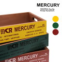 マーキュリー/MERCURY ウッドクレート レッド イエロー オリーブ ME058 リニューアル カフェ キッチン雑貨 木製 キャンプ アメリカン雑貨 アウトドア ガレージ おしゃれ 作業用 おもちゃ箱 収納【あす楽】【送料無料】(3)