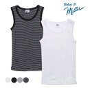 ロバート ピー ミラー/Robert P. Miller 808C Panel-rib Tanktop パネルリブ タンクトップ レディース ノースリーブ トップス インナー アンダーウェア 下着 女性用 ウィメンズ シンプル 無地 伸縮 綿100% フリーサイズ White White-B BLK-W2 Black【ネコポス発送】