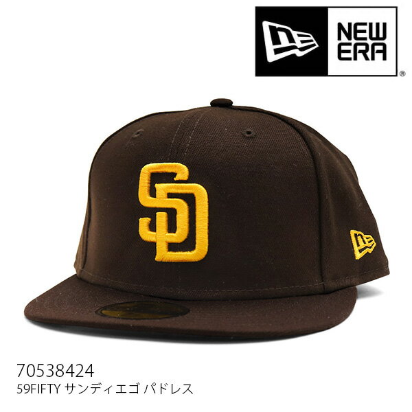 楽天LuLu Gardenニューエラ/NEW ERA 70538424 59FIFTY サンディエゴ・パドレス ゲーム CAP 帽子 アウトドア メンズ レディース ユニセックス 人気 5950 BROWN ブラウン MLB【あす楽】【送料無料】