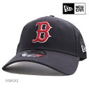 ニューエラ/NEW ERA 11591212 9FORTY BOSTON RED SOX 940 ボストン レッドソックス キャップ 帽子 MLB球団 ロゴ メンズ レディース サイズ調節可能 人気 NAVY ネイビー メッシュ生地【あす楽】