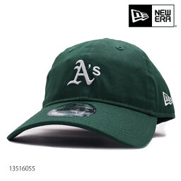 ニューエラ/NEW ER 13516055 9TWENTY MLB Side Logo オークランド・アスレチックス ミニロゴ ダークグリーン 920 サイズ調整可能 アジャスタブル キャップ 帽子 ユニセックス【ネコポス発送】