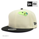 ニューエラ/NEW ERA 14124313 9FIFTY PEANUTS ピーナッツ ゴルフ キャップ スヌーピー 950 帽子 メッシュ メンズ レディース スナップバック サイズ調節可能 クロームホワイト/ブラック