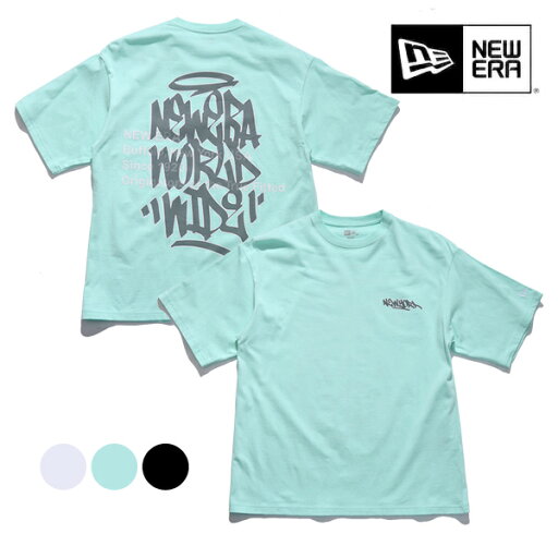 ニューエラ/NEW ERA 14410049 14410050 14410051 半袖 オーバーサイズド コットン Tシャツ Graffiti TEE ロゴ ユニセックス メンズ レディース ホワイト セレストブルー ブラック【ネコポス発送】 ニューエラ/NEW ERA 14410049 14410050 14410051 半袖 オーバーサイズド コットン Tシャツ Graffiti TEE ロゴ ユニセックス メンズ レディース ホワイト セレストブルー ブラック【ネコポス発送】