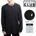 プロクラブ/PRO CLUB 115 Heavyweight Cotton Long Sleeve Thermal Top サーマル 長袖 TEE ベーシック メンズ レディース ストリート シンプル BLACK M L XL 正規品【あす楽】