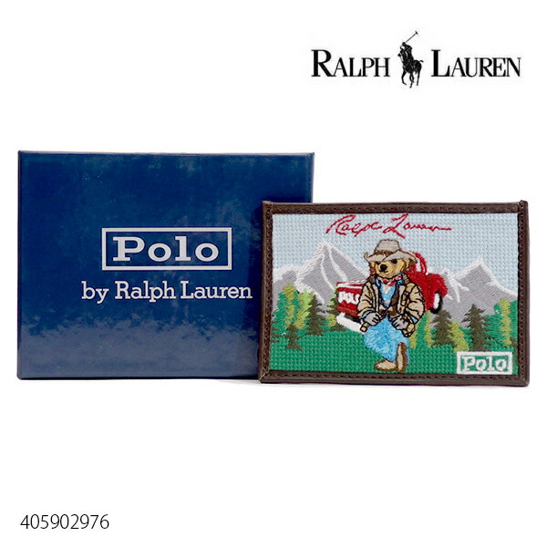 ラルフローレン 名刺入れ ポロ ラルフローレン/POLO RALPH LAUREN 405902976 カードケース POLOベア レザー ウォレット 名刺入れ 定期入れ パスケース くま 人気 プレゼント メンズ MULTI【あす楽】【送料無料】