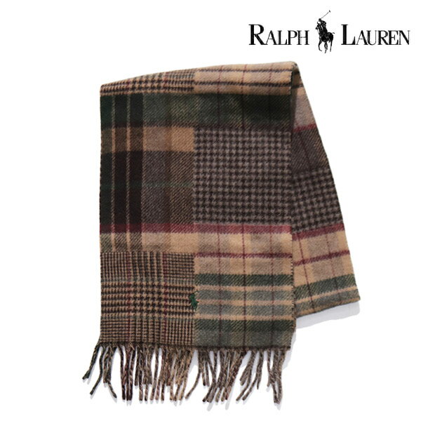 ポロ ラルフローレン/POLO RALPH LAUREN PC1500 MUFFLER マフラー ポニー 刺繍 チェック ウール ユニセ..