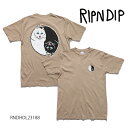 リップンディップ/RIPNDIP RNDHOL23188 Nermal Yang Tee 半袖 Tシャツ ネコ ストリート スケーター メンズ レディース ユニセックス 猫