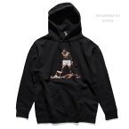 モハメド・アリ/MUHAMMAD ALI HOODIE ボクサー パーカー プルオーバーフーディー 長袖 トップス ロゴ コットン BLACK ブラック メンズ レディース 元WBA・WBC統一世界ヘビー級チャンピオン アメリカ【あす楽】【送料無料】