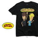 楽天LuLu Gardenビーバス・アンド・バットヘッド/BEAVIS AND BUTT-HEAD SS TEE Tシャツ 半袖 テレビアニメ MTV 少年 ギャグ メンズ レディース 正規品 BLACK ブラック アメリカ【ネコポス発送】