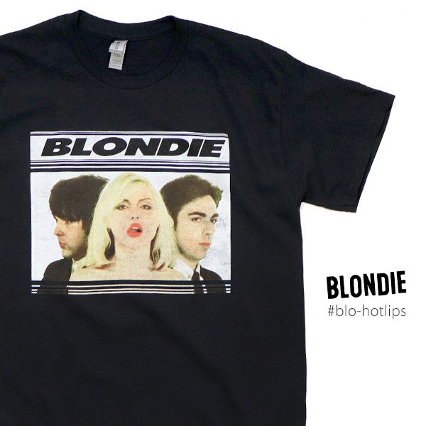 ブロンディ/BLONDIE Hot Lips TEE Tシャツ 半袖 ロックT バンドT ロックバンド アメリカ メンズ レディース BLACK ブラック【ネコポス発送】