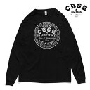 シービージービー/CBGB 315 L/S TEE ライブハウス ロンT ロックT 長袖 Tシャツ ロック バンド ヒップホップ ロゴT 正規品 本物 メンズ レディース ブラック BLACK【ネコポス発送】