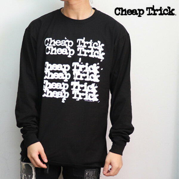 チープ トリック/CHEAP TRICK BASIC L/S TEE ブラック ロゴ 長袖 ロンT バンドT ロックバンド ロゴ ロックT Tシャツ 正規品 本物 メンズ レディース