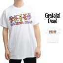 グレイトフル・デッド/Grateful Dead GRATEFUL DEAD 5BEARS TEE WHITE タイダイ ホワイト ダンシングベア デッド・ベア タイダイ ロックバンド Tシャツ 半袖 トップス くま 正規品 本物 メンズ レディース