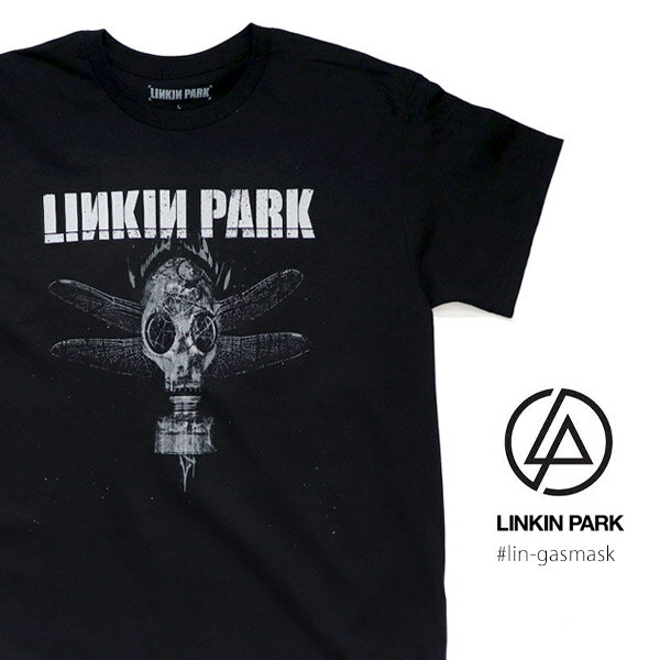 リンキンパーク/LINKIN PARK GASMASK TEE Tシャツ 半袖 ロックT バンドT ヘヴィメタル ロックバンド メンズ レディース BLACK ブラック