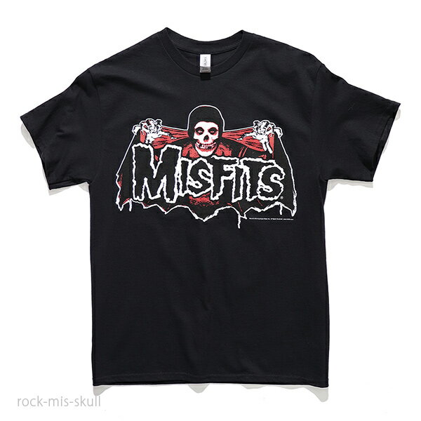 ミスフィッツ/MISFITS SKULL TEE Tシャツ 半袖 ロックT バンドT ハードコアパンク・バンド ロゴT アメリカ ヘヴィメタル・バンド メンズ レディース 正規品 BLACK ブラック