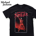 マイケルジャクソンTHRILLER TEE 半袖 スリラー 人気 シンプル BLACK ブラック Tシャツ ロックT バンドT ヒップホップ ロゴT 正規品 本物 