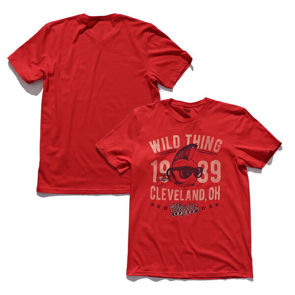 メジャーリーグ/MAJOR LEAGUE TEE Tシャツ 半袖 ロックT 映画 スポーツ コメディ WILD THING 野球 AMERICAN CLASSICS アメリカンクラシックス メンズ レディース トップス コットン100％ 綿 RED レッド 赤 アメカジ 夏服【ネコポス発送】