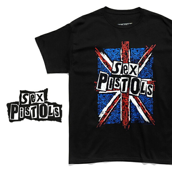 セックス・ピストルズ/SEX PISTOLS UNION TEE Tシャツ 半袖 ロックT バンドT ロゴT パンク・ロックバンド ロックの殿堂 イングランド出身 メンズ レディース 正規品 BLACK ブラック【ネコポス発送】