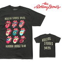 ザ・ローリングストーンズ/THE ROLLING STONES S/S TEE Tシャツ 国旗 ロックT バンドT ヒップホップ 半袖 トップス ロゴT 正規品 コットン CHARCOAL チャコール