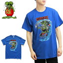 ラット フィンク/Rat Fink RAT SURFINK サーフ サーフィン サーファー エド・ロス モンスター Tシャツ 半袖 ロックT バンドT ヒップホップ ロゴT 正規品 本物 ブルー