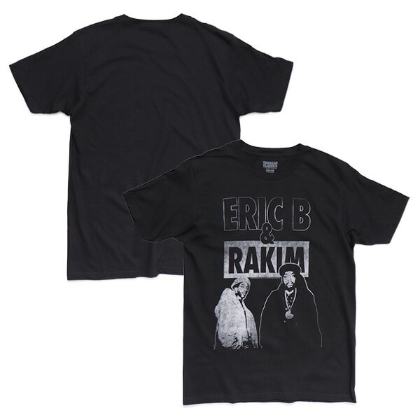 エリック B. ＆ ラキム/Eric B. & Rakim EBR-TEE EBR503 ERIC B & RAKIM TEE アーティスト ラップ アメカジ アーティスト Tシャツ ロックT バンドT ヒップホップ 半袖 トップス 正規品 本物 コットン ブラック BLACK【ネコポス発送】