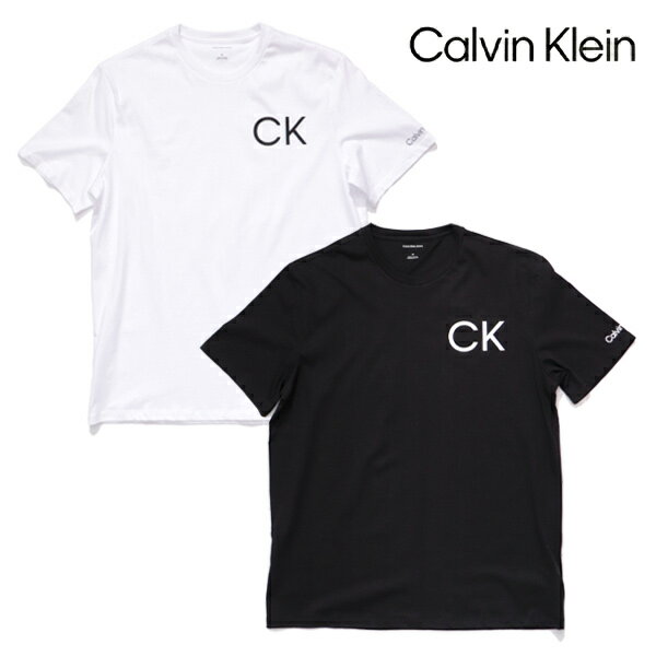 樂天商城 - カルバン・クライン/Calvin Klein　40BC838 SS HERO LOGO CREWNK TEE Tシャツ ロゴ 半袖 トップス シンプル ベーシック メンズ レディース 綿 コットン100％ WHITE ホワイト ブラック CK クルーネックTシャツ 定番Tシャツ 無地系Tシャツ ストリート【ネコポス発送】