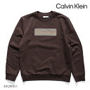 カルバン・クライン/Calvin klein 40QM851 LOGO SWEATSHIRT スウェット フリース メンズ ロゴ 長袖 プルオーバー 裏毛 トップス 人気 定番 BROWN ブラウン【あす楽】【送料無料】