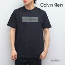 カルバン・クライン/Calvin klein 40QM885 KHAKIS TEE Tシャツ ロゴ 半袖 プリント トップス BLACK シンプル メンズ レディース