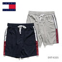 トミーヒルフィガー/TOMMY HILFIGER 09T4305 ハーフパンツ ショートパンツ コットン スウェット メンズ ボトムス パンツ ネイビー グレー 部屋着 アウトドア【ネコポス発送】