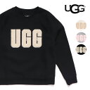 アグ/UGG 1123718 Madeline Fuzzy Logo Crewneck マドリン ファジー ロゴ クルーネック スウェット トレーナー ロゴ ユニセックス UNISEX メンズ レディース 裏起毛 あたたかい 防寒 秋 冬 ブランド ファー かわいい おしゃれ ホワイト グレー ブラック【送料無料】