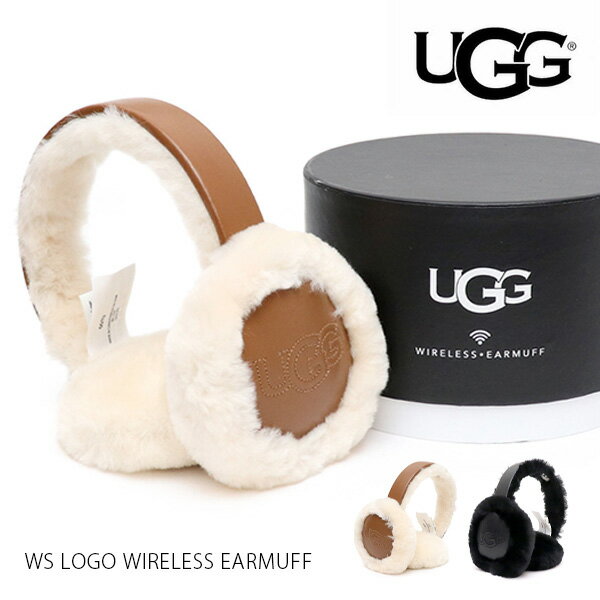 UGG/アグ 22599 正規品 WS LOGO WIRELESS EARMUFF ロゴワイヤレスイヤーマフ シープスキン イヤマフ イヤーマフ もこもこ 耳あて レディース Bluetooth対応 プレゼント ギフト【あす楽】【送料無料】