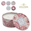 VOLUSPA/ボルスパ 522 ローズ 2-Wick ティンキャンドル Candle ヴォルスパ アロマ ハンドメイド ココナッツワックスブレンド セレブ愛用 高級 ルームフレグランス ロウソク アンソロポロジー ギフト プレゼント【あす楽】