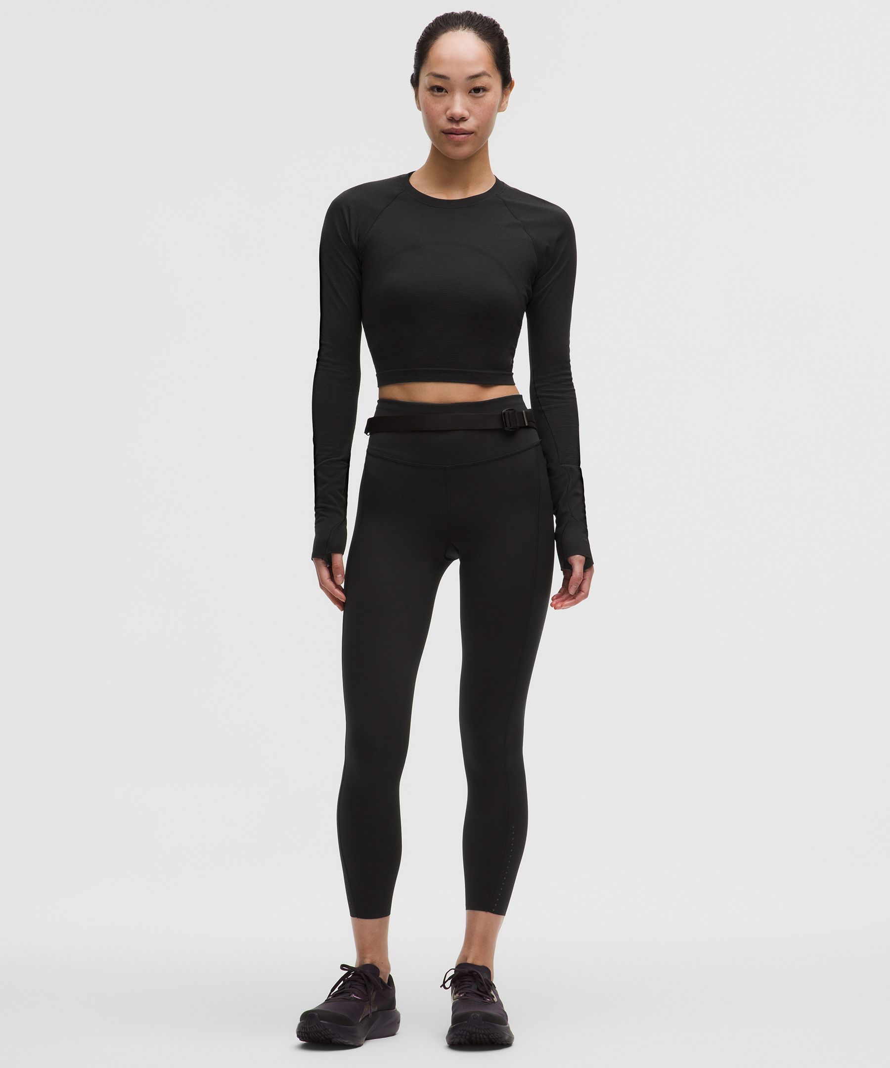 lululemon 女性 Fast and Free ハイライズ 1ポケットタイツ 24インチ Evolve *アジ...