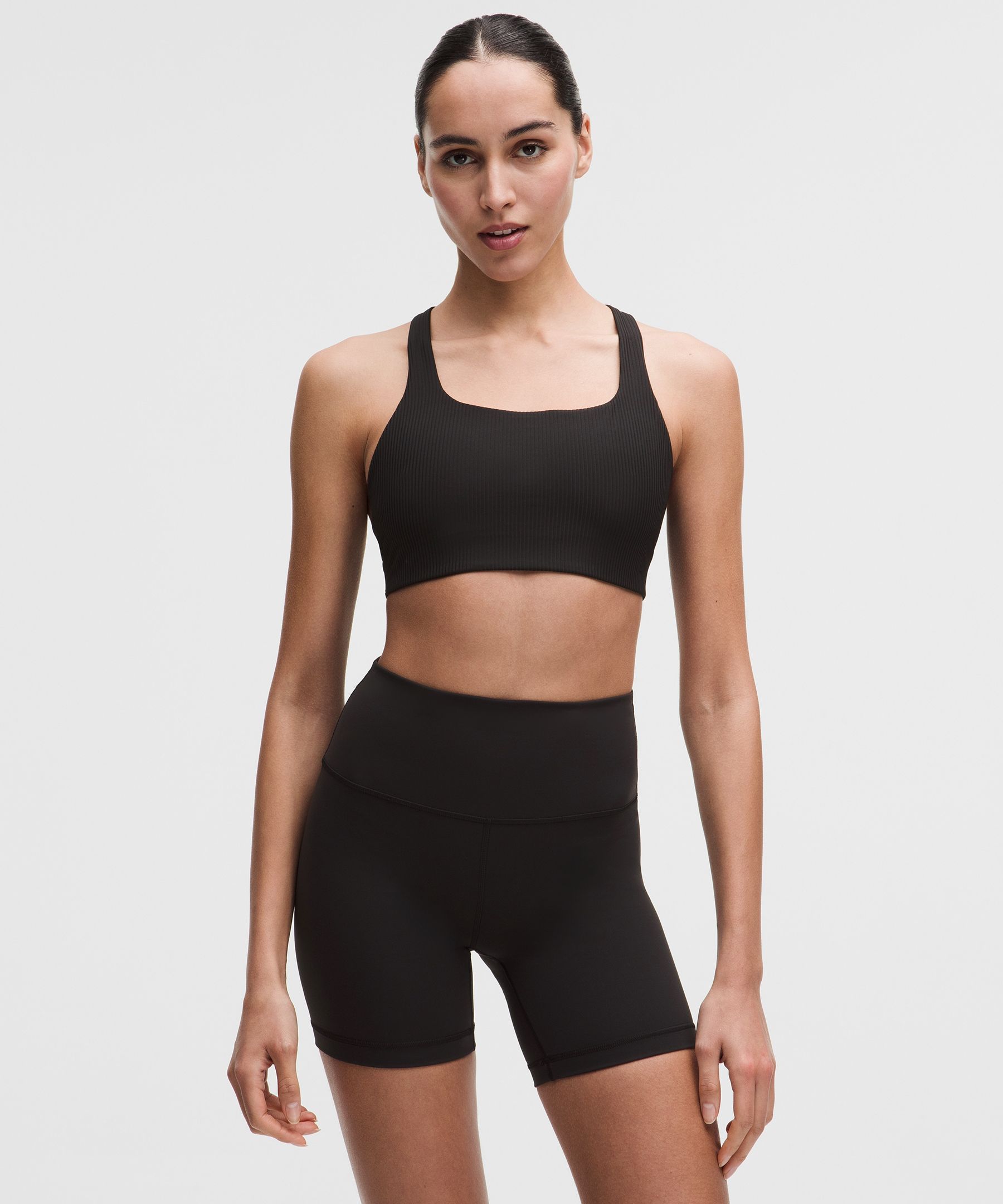 [公式] ルルレモン lululemon 女性 All-Time Hero リブスポーツブラ *ミディアムサ...