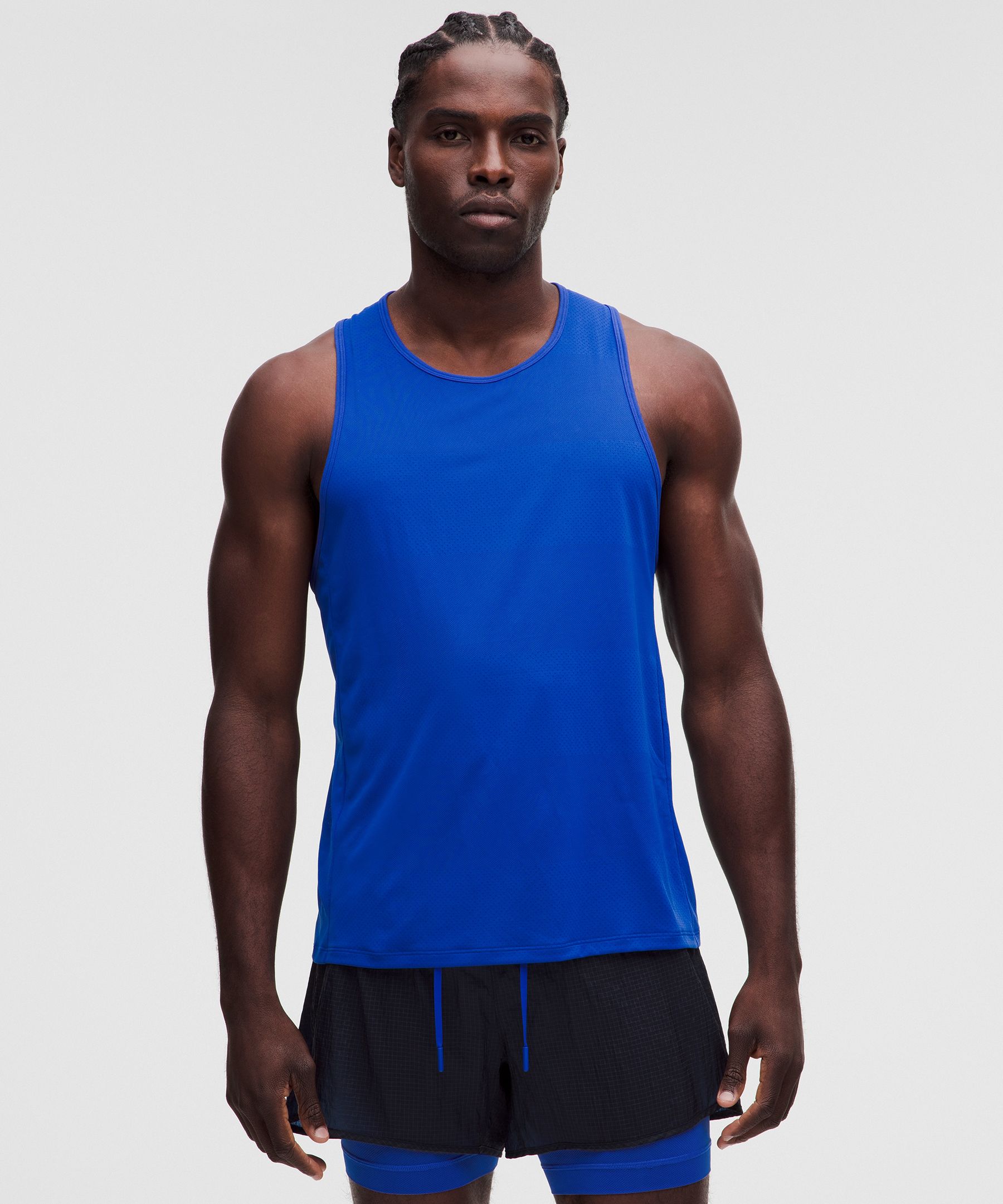 [公式] ルルレモン lululemon 男性 Fast and Free タンク *パーフォレートストライプ - タンクトップ - ランニング