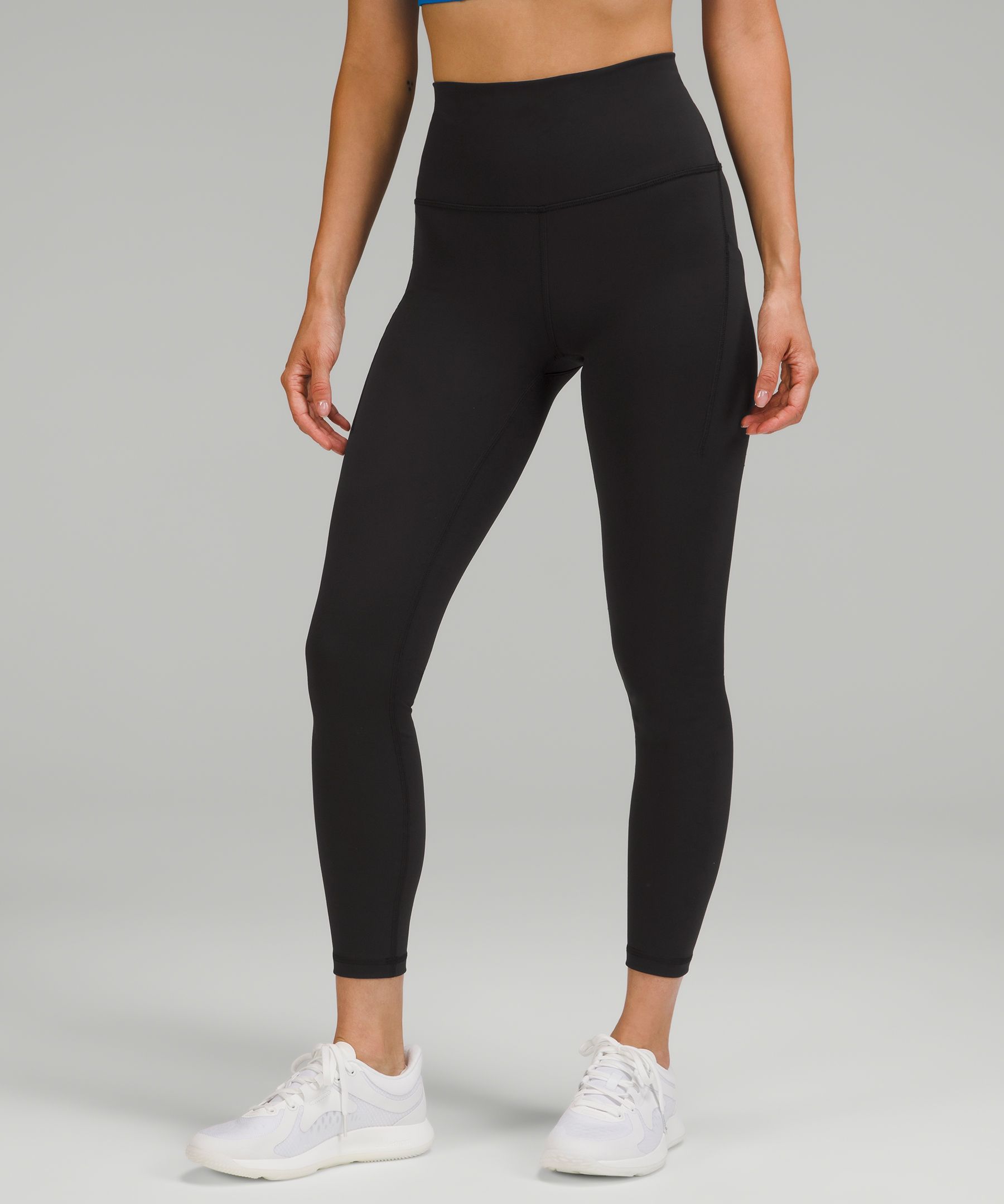  ルルレモン lululemon 女性 Wunder Train ハイライズタイツ ポケット付き 24インチ *アジアフィット - レギンス - ハイキング