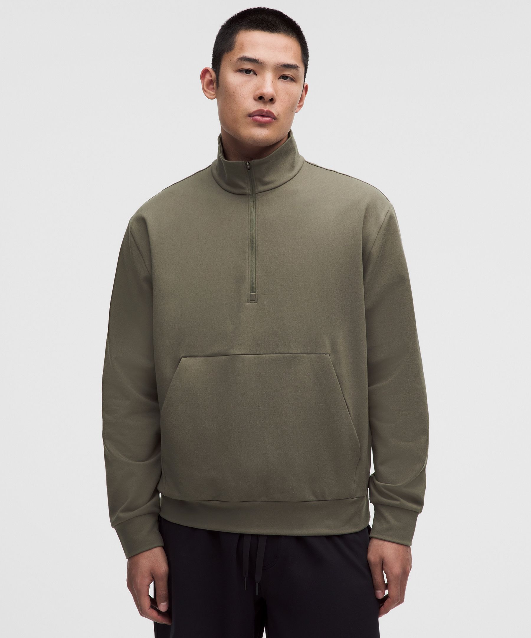 [公式] ルルレモン lululemon 男性 ヘビーウェイト Soft Jersey ハーフジップ - フーディー＆スウェットシャツ - カジュアル