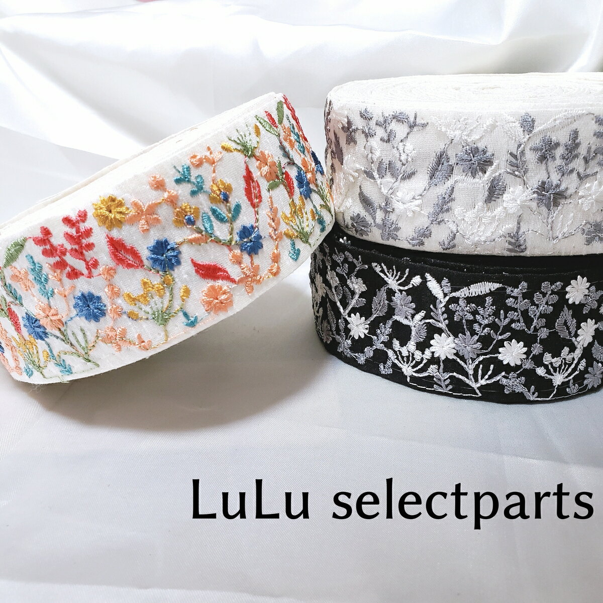 【インド刺繍リボン】50cm量り売り luluselectparts ハンドメイド資材