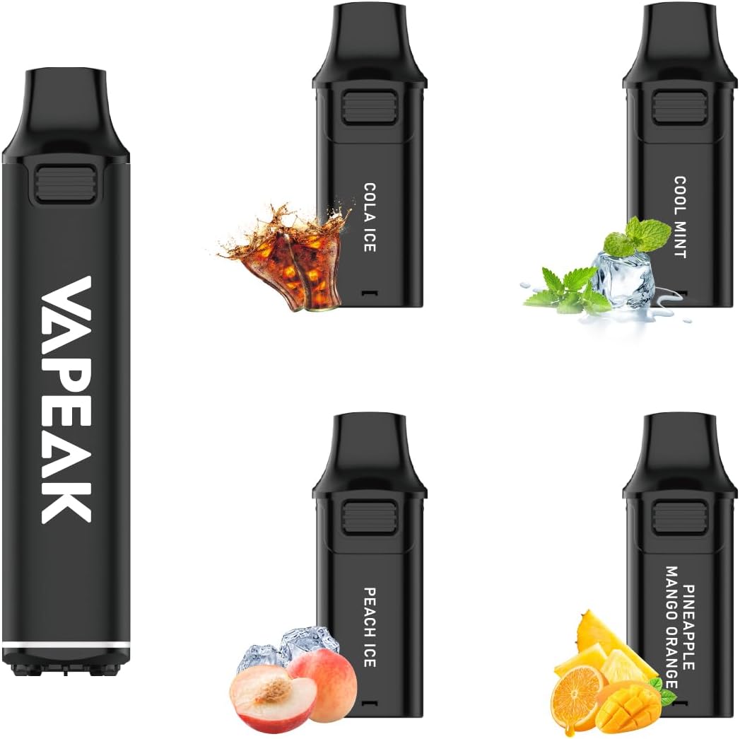 電子タバコ vape シーシャ 28,000回吸引可能 4風味セット 大容量 煙量調節可能 Type-C充電 カートリッジ交換で繰り返し使用可能 節煙禁煙サポー...